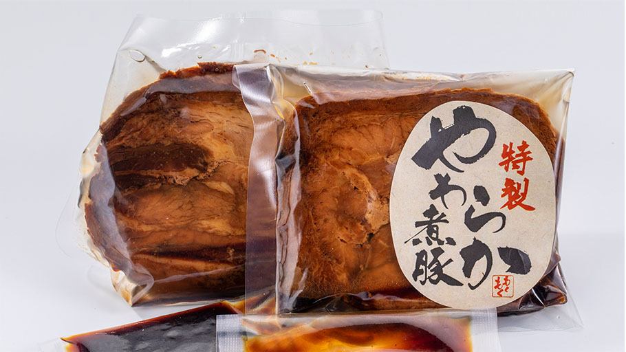 2枚入 厚切りやわらかバラ煮豚【2月まで | 直販 - モクモクショップ