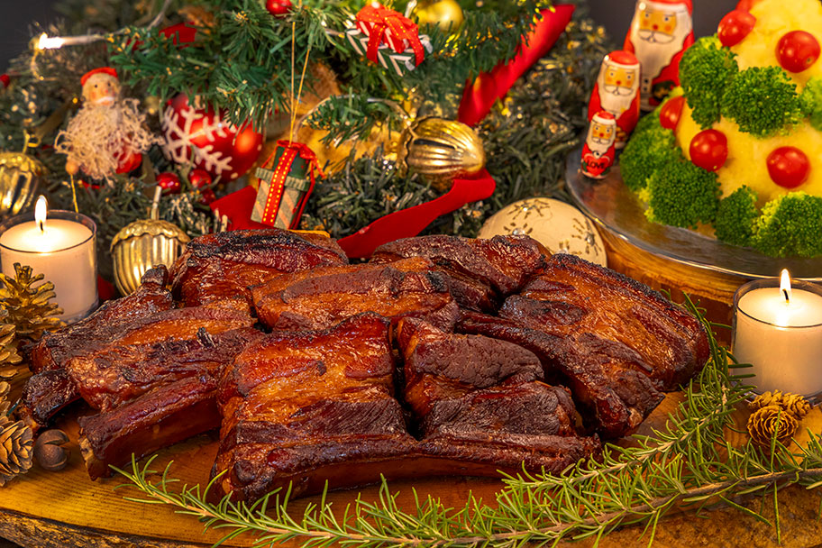 2本クリスマスジャンボスペアリブバーレル