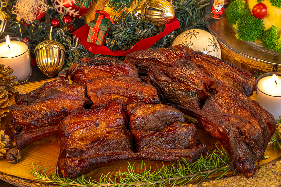 4本クリスマスジャンボスペアリブバーレル