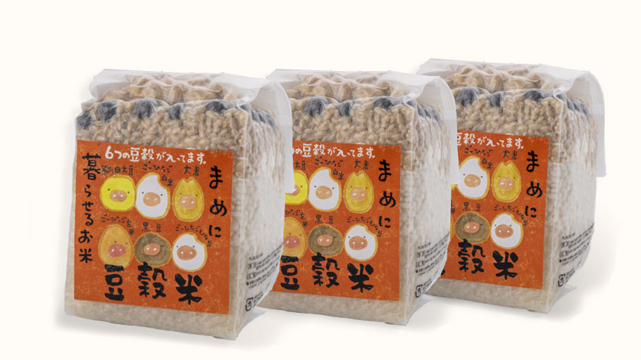 お徳用豆穀米キューブ(3個入り)