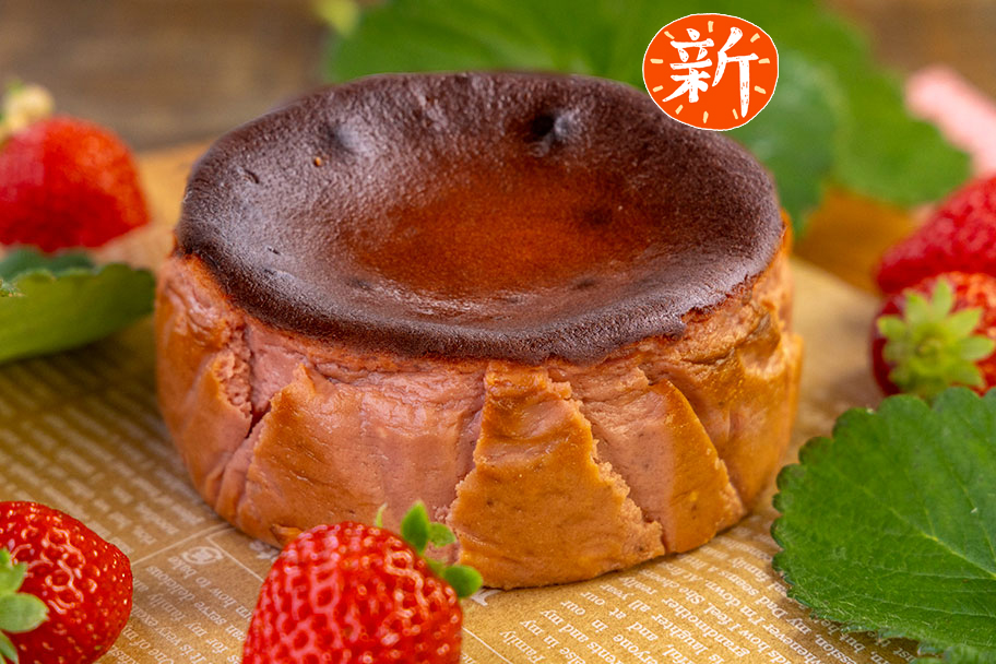 いちごのバスクチーズケーキ