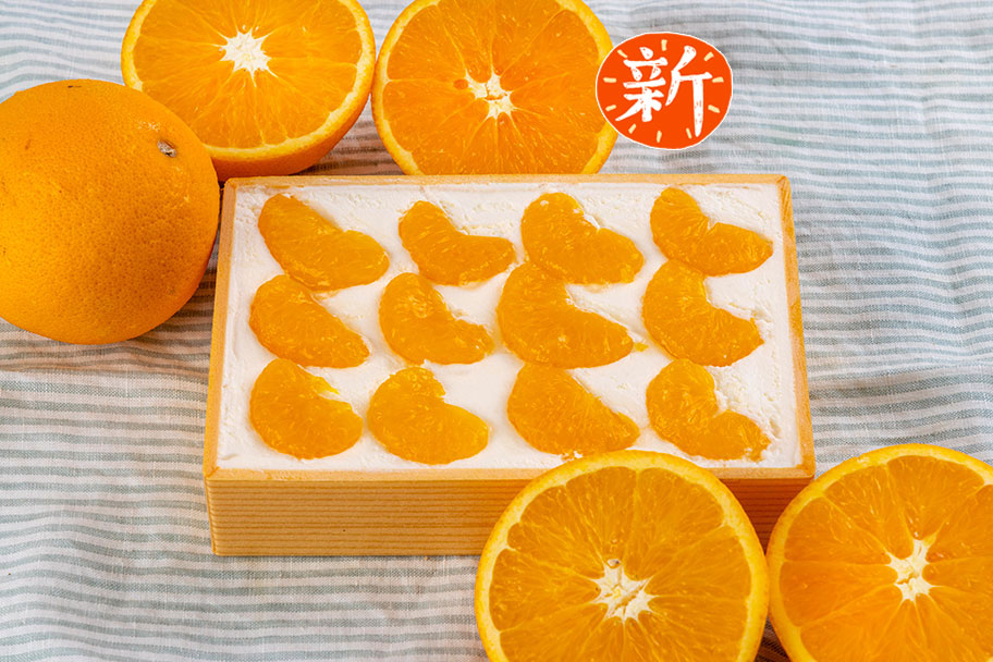 スプーンで楽しむ 国産みかんショートケーキ